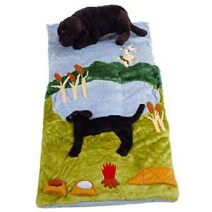  Plush Black Lab Puppy Sleeping Bag Toys & Games