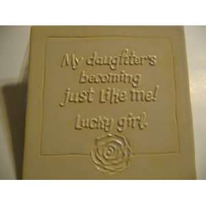   Just Like Me Lucky Girl. Ceramic Plaque with Easel