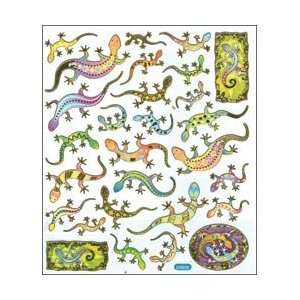   Colored Stickers Island Geckos; 6 Items/Order Arts, Crafts & Sewing