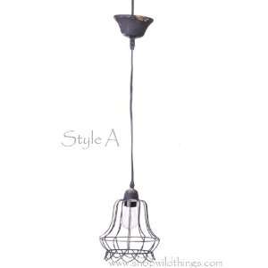  Metal Wire Pendant Hanging Lamp Style A