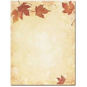  100 Fall Leaves Letterhead Sheet 