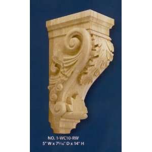  Solid Wood Carved Corbel 5W X 7 5/16D X 14H