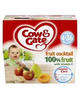 Cow and Gate 100 Fruit Fruit Cocktail 4x100g   Boots