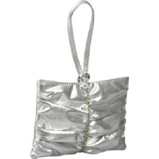 Handbags Coloriffics Pleated Strip Wristlet Silver Shoes 