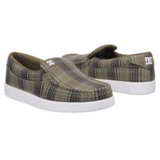 Athletics DC Shoes Mens Villian TX Military Plaid Shoes 