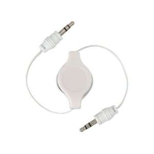  AUX Audio Cable 3.5MM White Jack For iPod//Zune/Car Audio 