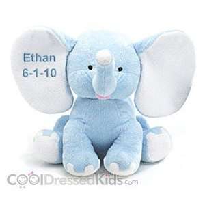  Personalized Baby Boys 13 inch Buddy Elephant Toys 