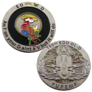  755th EOD OL D Challenge Coin 