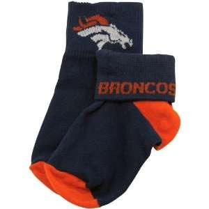  Denver Broncos Navy Blue Toddler Roll Top Socks 