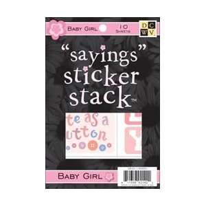  Sayings Sticker Stack 4X6 10 Sheets/Pkg   Baby Girl Baby 