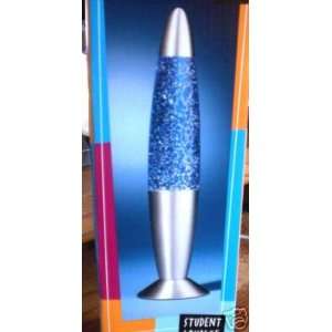  Silver And Blue Glitter Motion Lamp 
