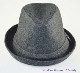   Blend Cuban Style Upturn Short Brim hat Fedora(Black, Gray)  S/M, L,XL