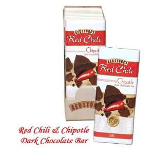 Redstones Red Chili Chipotle Chocolate Bar (Pack of 12)  