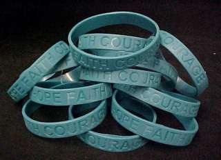 Ovarian Cancer Awareness Silicone Bracelets Lot of 12  