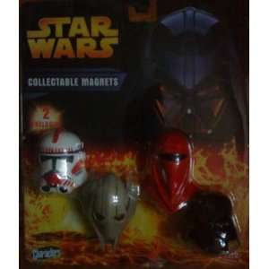  Star Wars   Set Of 4 Different Mask/Helmet Fridge Magnets 