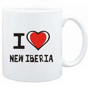  Mug White I love New Iberia  Usa Cities Sports 