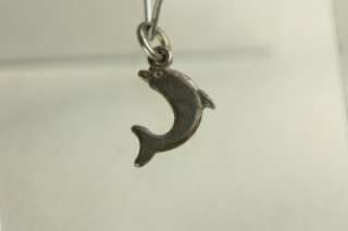 Sterling Silver Charm 13   Mini Dolphin  