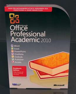 MS Office Professional 2010 Vollversion Box EDU OVP NEU  