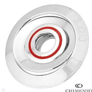 BY CHIMENTO Made in Italy Attractive Ring Beautifully Designed in Red 
