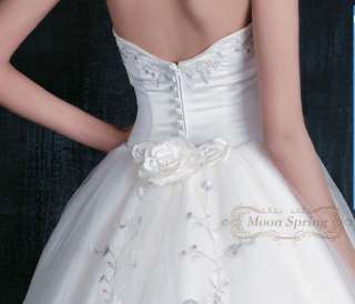 Brautkleid Hochzeitskleid, Weiß oder Elfenbein, 701  