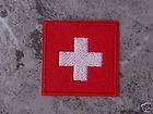 Schweiz Wappen Klassiker Quadrat Patch Applikation Flicken Aufbügler 