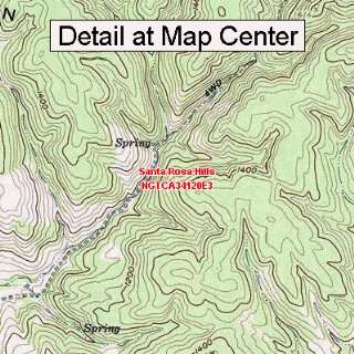  USGS Topographic Quadrangle Map   Santa Rosa Hills 