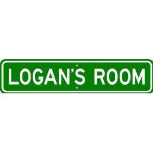 LOGAN ROOM SIGN   Personalized Gift Boy or Girl, Aluminum  
