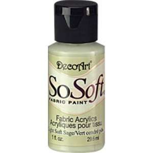  Light Soft Sage 1oz Bottle So Soft Fabric Paint By Deco 