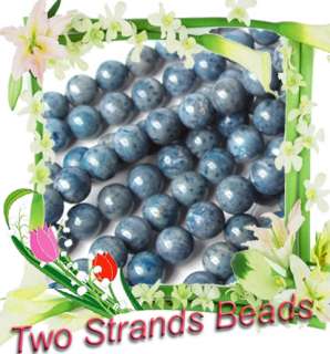 Strands 8mm Natural Blue Sea Coral Round Beads 16Inch  
