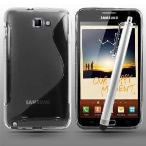  Clear S Line Wave Gel Case Samsung Galaxy Note i9220 