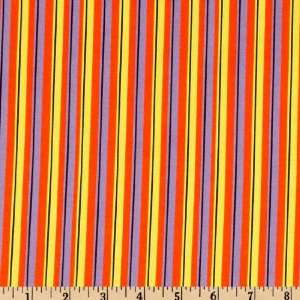  45 Wide Moda Spooktacular Stripe Orange Fabric By The 