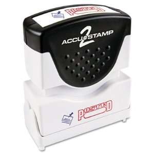  Accustamp2 Shutter Stamp with Microban Red/Blue POSTED 1 5 