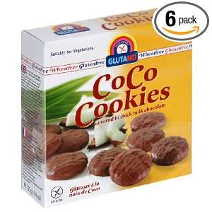 Glutano Gluten Free Cookies, CoCo, 4.4 Ounce Box (Pack of 6)