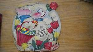 old plastic & paper record , voco inc.,the bunny easter party,1948 