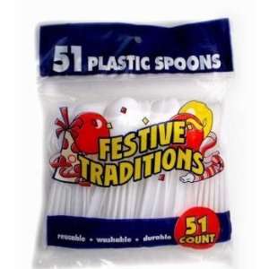  51 Piece Plastic Spoons Case Pack 36 