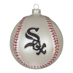  Pack of 2 MLB Chicago White Sox Baseball Glass Christmas 