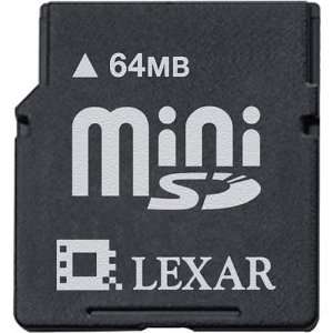  LEXAR MEDIA 64MB miniSD Card Electronics