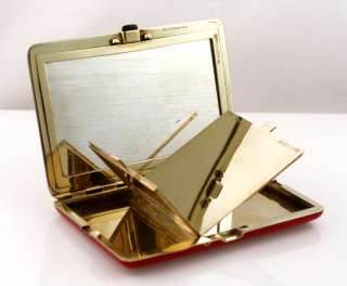 Tiffany 14k Gold Art Deco Enameled Compact 140 grams  