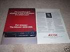 Adcom GCD 300 CD Player AD from 1985, 2 pages,specs
