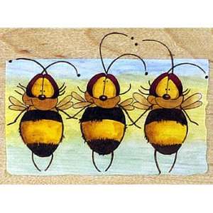  Stamps Happen Bees Mounted Rubber Stamp Arts, Crafts 