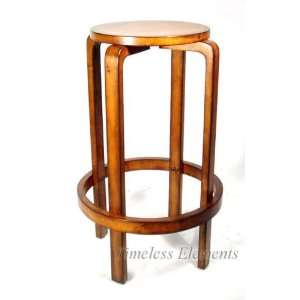  Round Wood Bar Stool Chair Plant Stand Accent Decor 