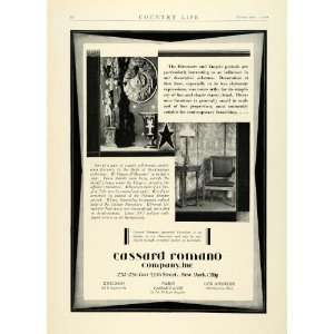  1930 Ad Cassard Romano Directoire Empire Period 