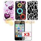 ACCESSORY BUNDLE Rubber Case Car Charger SCREEN GUARD IPHONE 4 4S 
