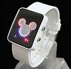   Binary 29 LED Light Red Blue Unisex Watch Mickey Mouse style watch ODM