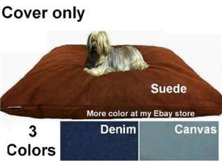 Dogbed4less Suede Fabric Duvet Pet Dog Bed Replacement Cover XXL or 
