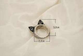 1pcs Antique Style Cute Cat Ears Ring X38 FREE SHIP  