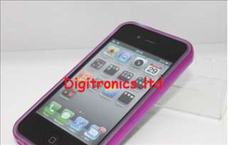 Orange Glow Bumper Signal Case Cover Apple iPhone 4G UK  