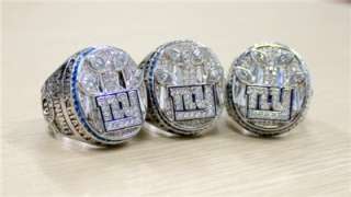 2011 New York Giants Super Bowl Championship rings ring MVP MANNING 