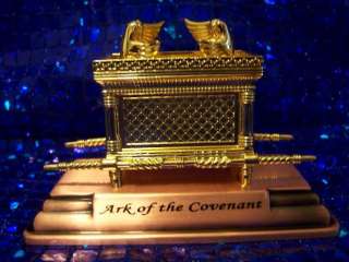 Jewish Gold Ark of God the Covenant Testimony on Copper Base   Small 