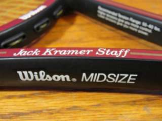 WILSON JACK KRAMER STAFF MIDSIZE 4 1/2 Tennis Racquet Racket  